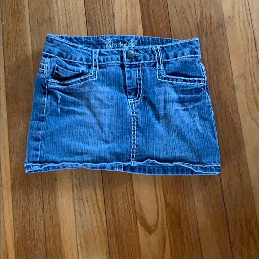 Girls jean mini skirt